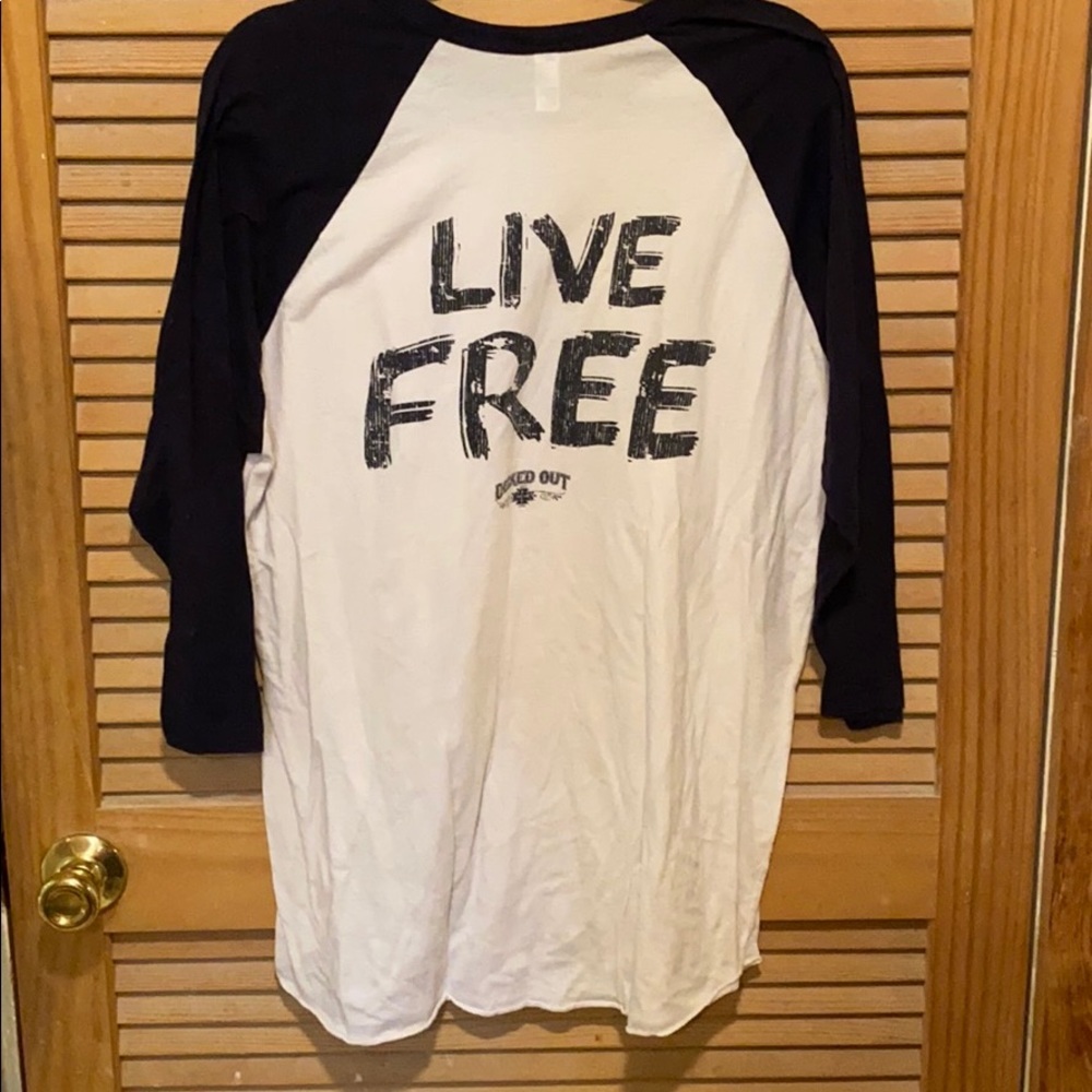 American Flag Tee “Live Free”
